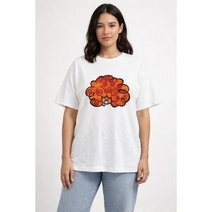 Ganmia cartoon graphic t shirts vintage y2k tops T-shirt Size XL